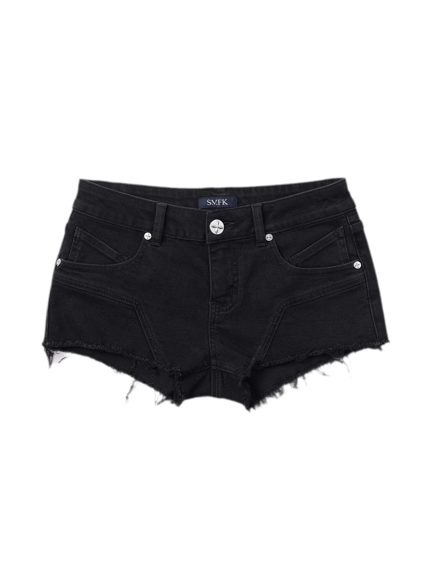 Wild Phantom Ultra Low-Rise Denim Shorts