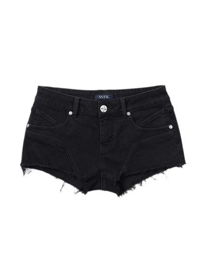 Wild Phantom Ultra Low-Rise Denim Shorts