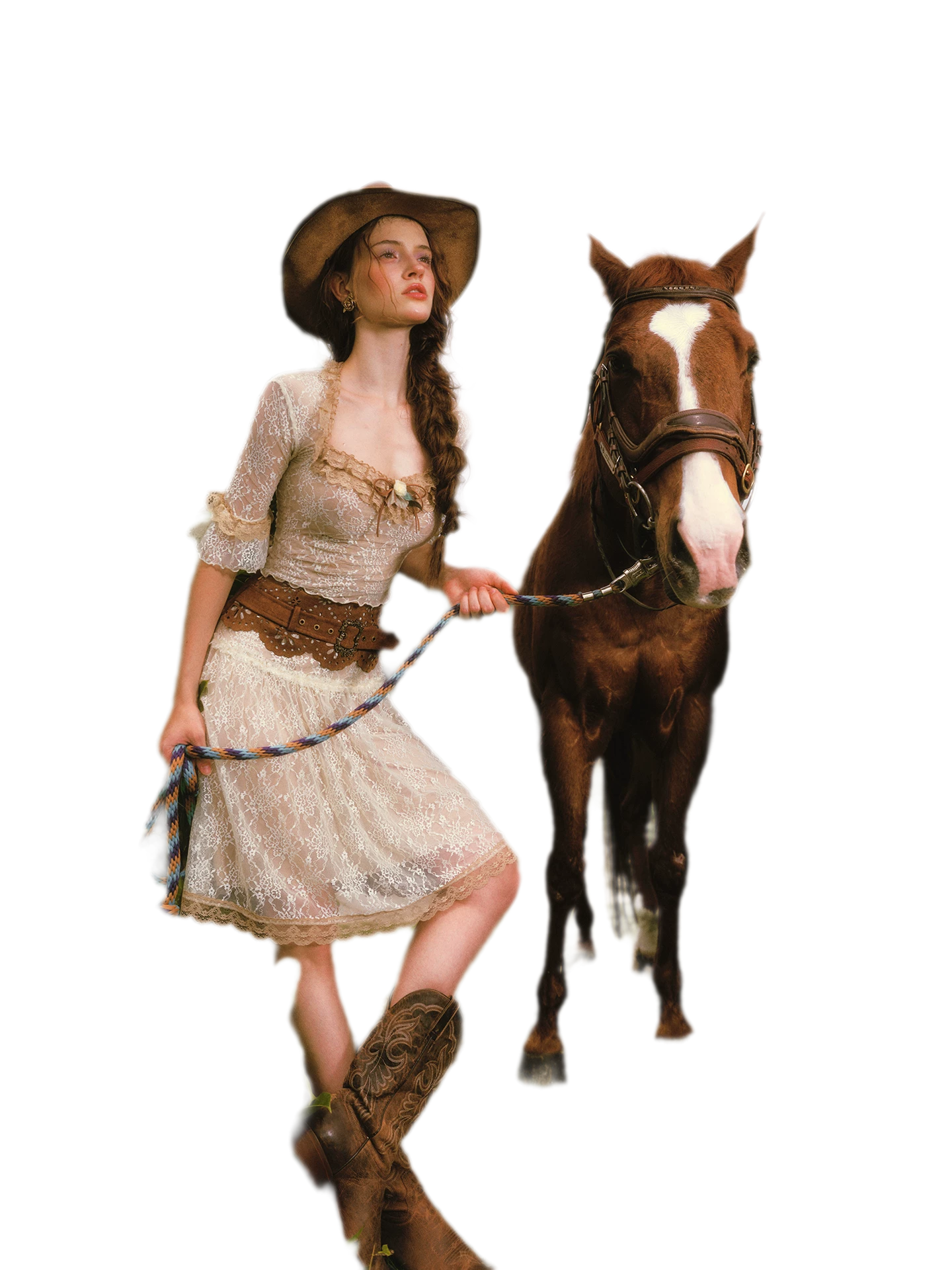 Floral Lace Equestrian Set
