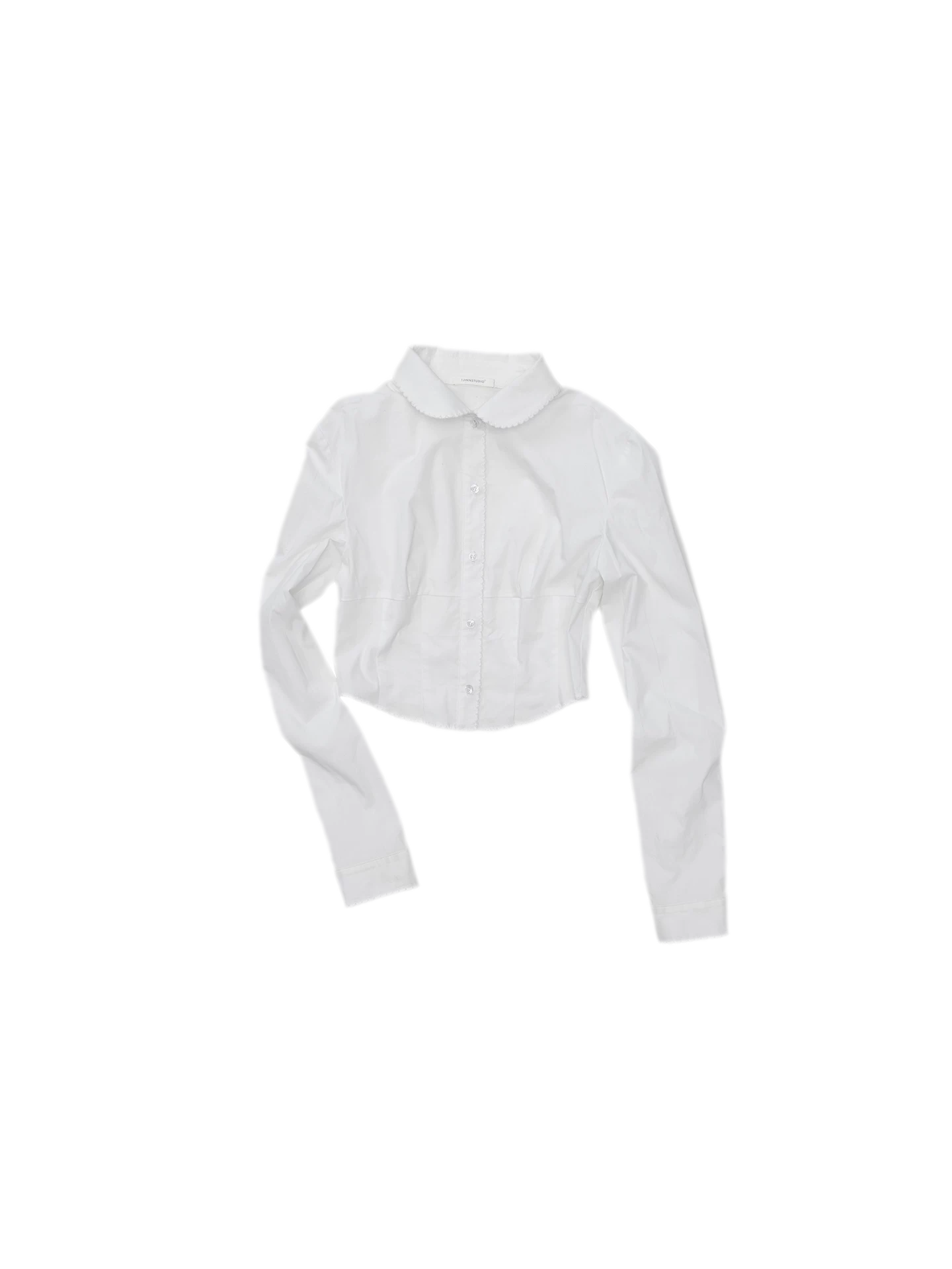 Embroidered Peter Pan Collar Shirt