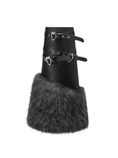 Faux Fur Cuff Leg Warmers