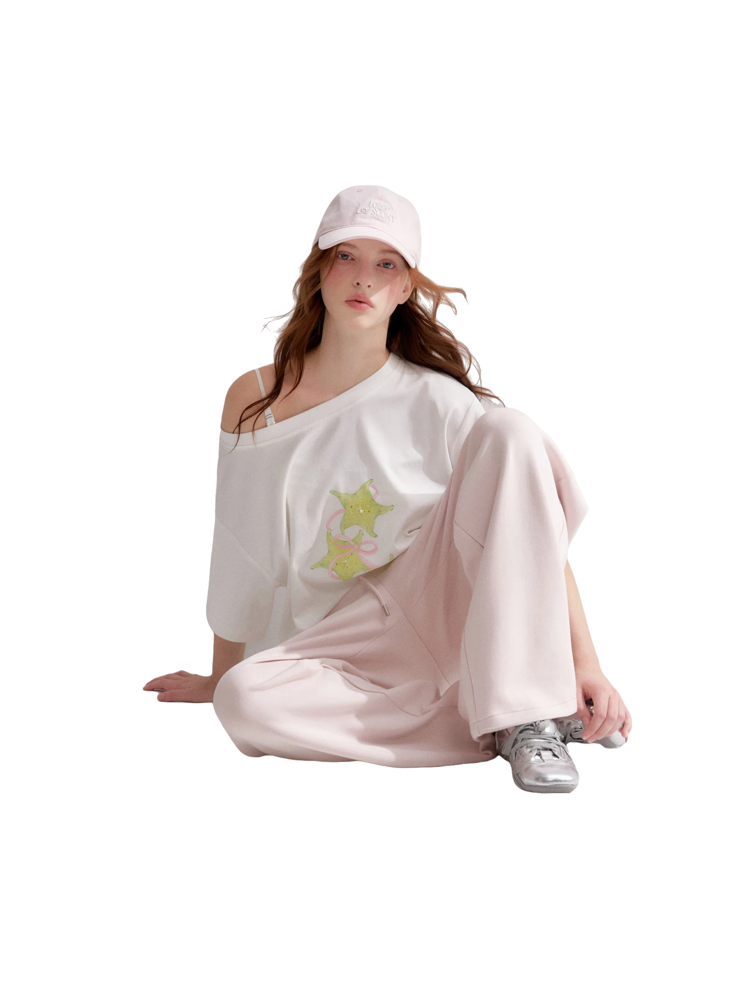 Asymmetrical Starfruit Print T-shirt