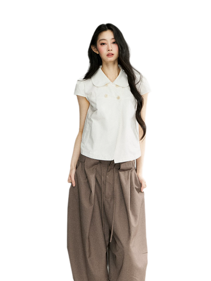 Cotton Double Breasted Shirt