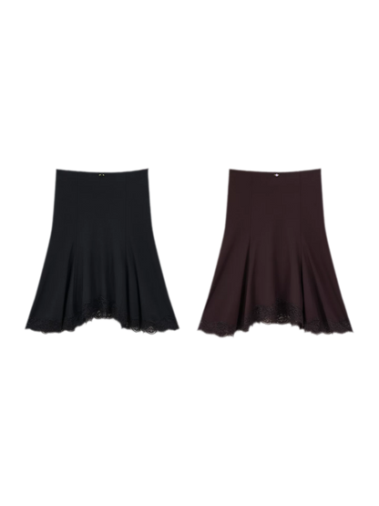 Lace Mermaid Midi Skirt