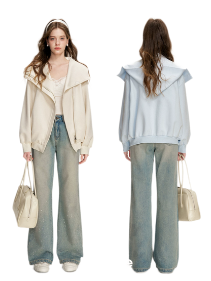 Blokette Hooded Zip Hoodie