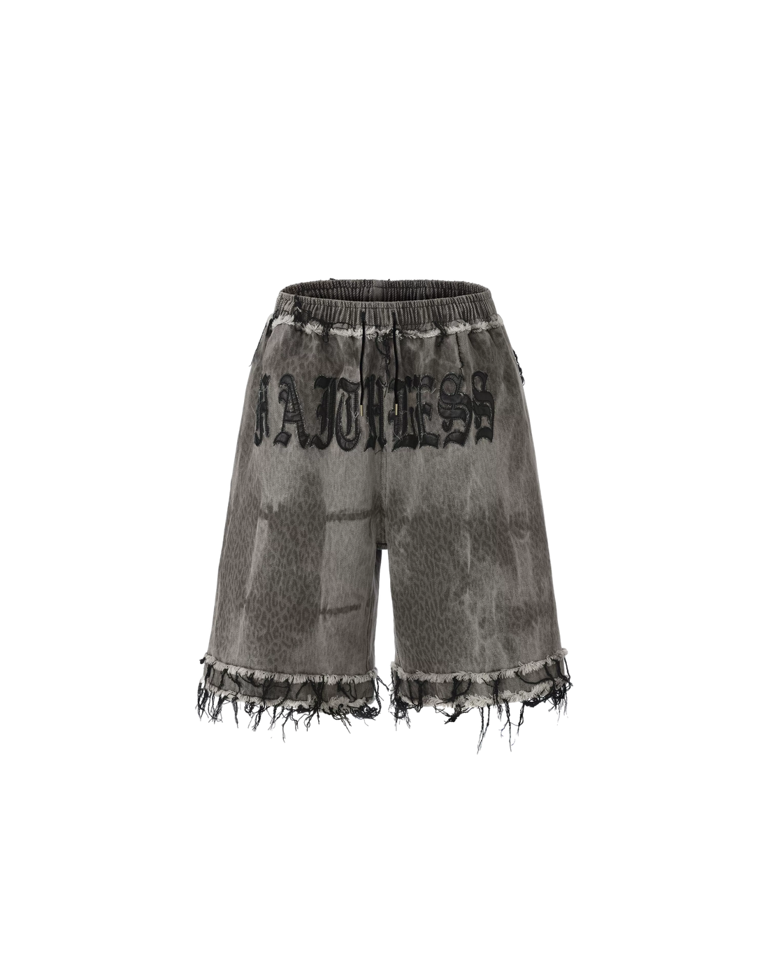 24ANS Punk Grunge Distressed Denim Shorts – Shorts