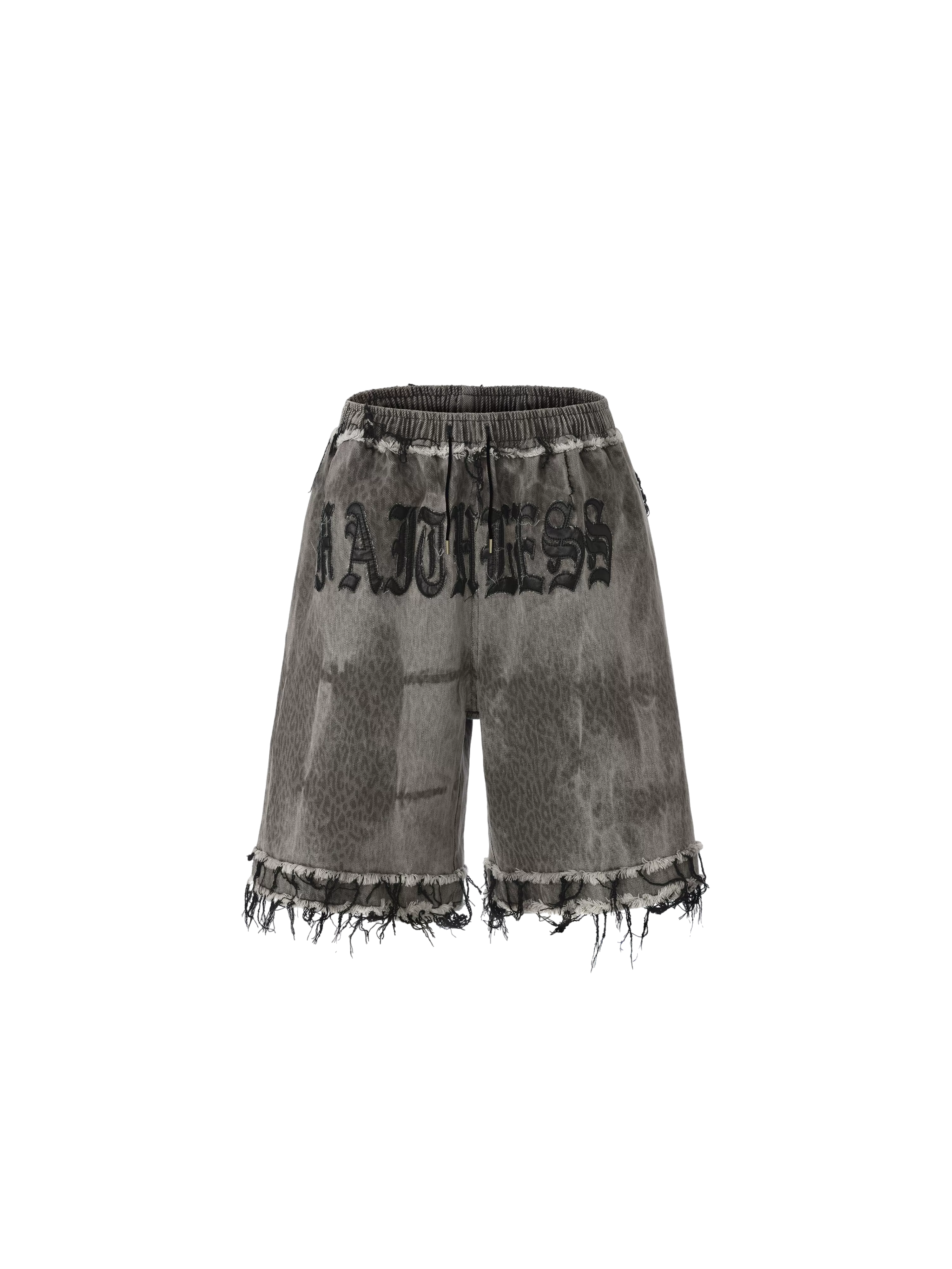 Punk Grunge Distressed Denim Shorts