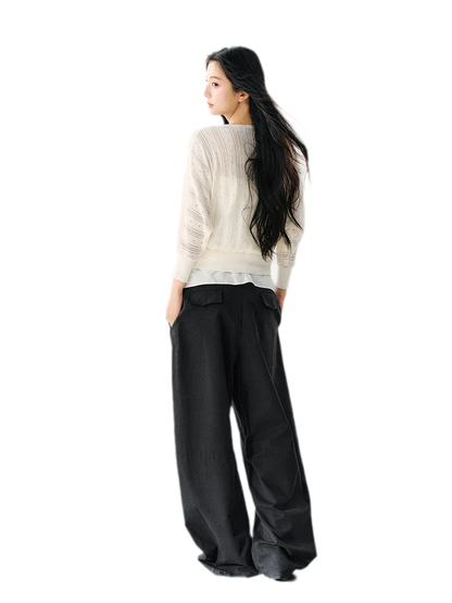 Bow Cutout Knit Top