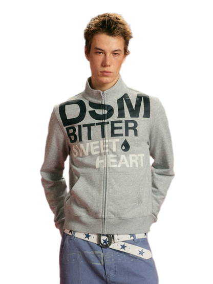 Terry Slim-Fit Stand-Collar Zip Sweatshirt