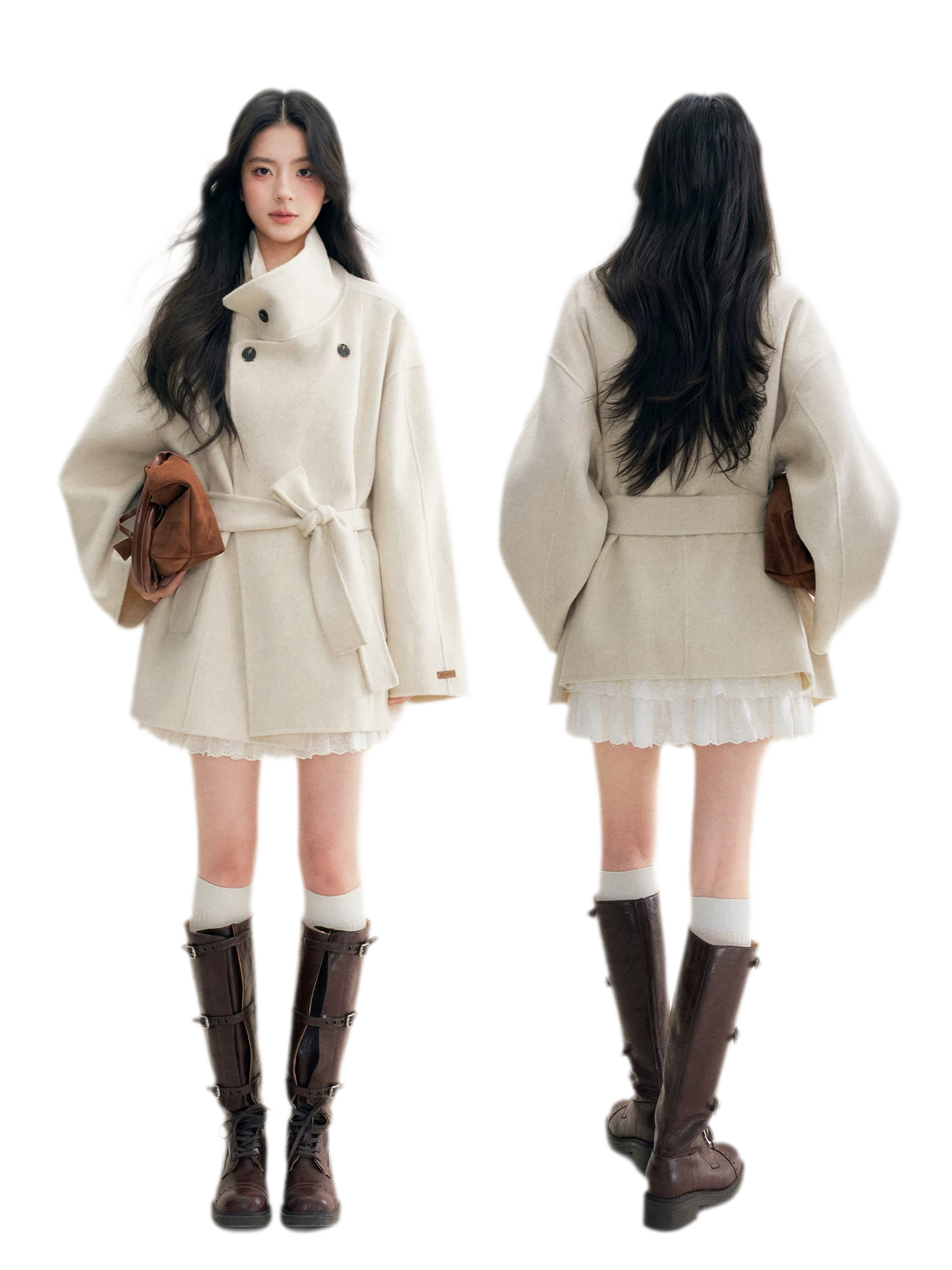 70 Wool Stand Collar Coat