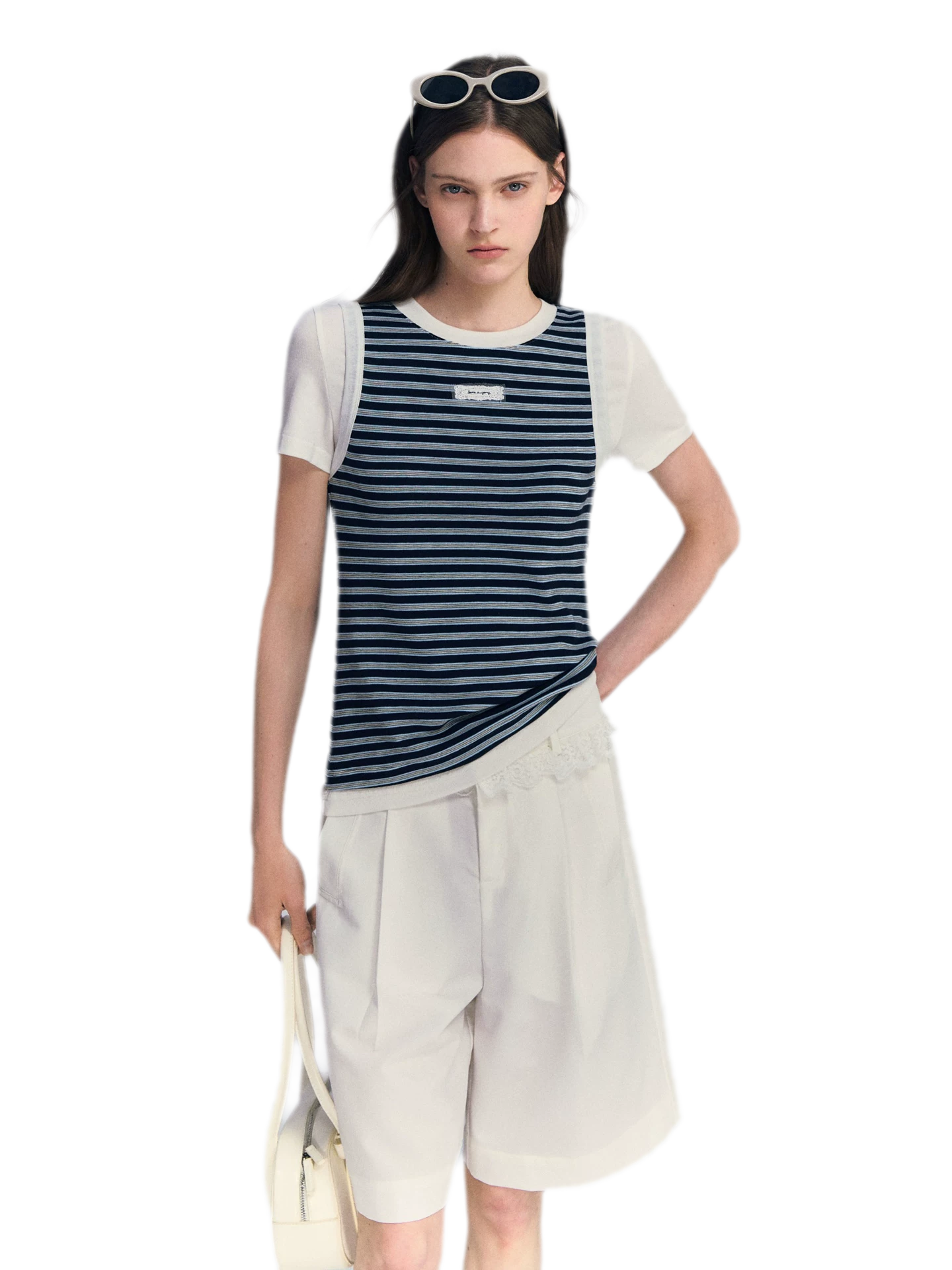 Faux Two-Piece Tee