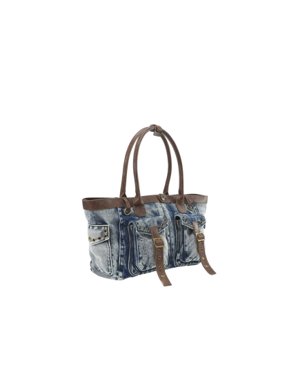Camouflage &amp; Denim Tote Bag