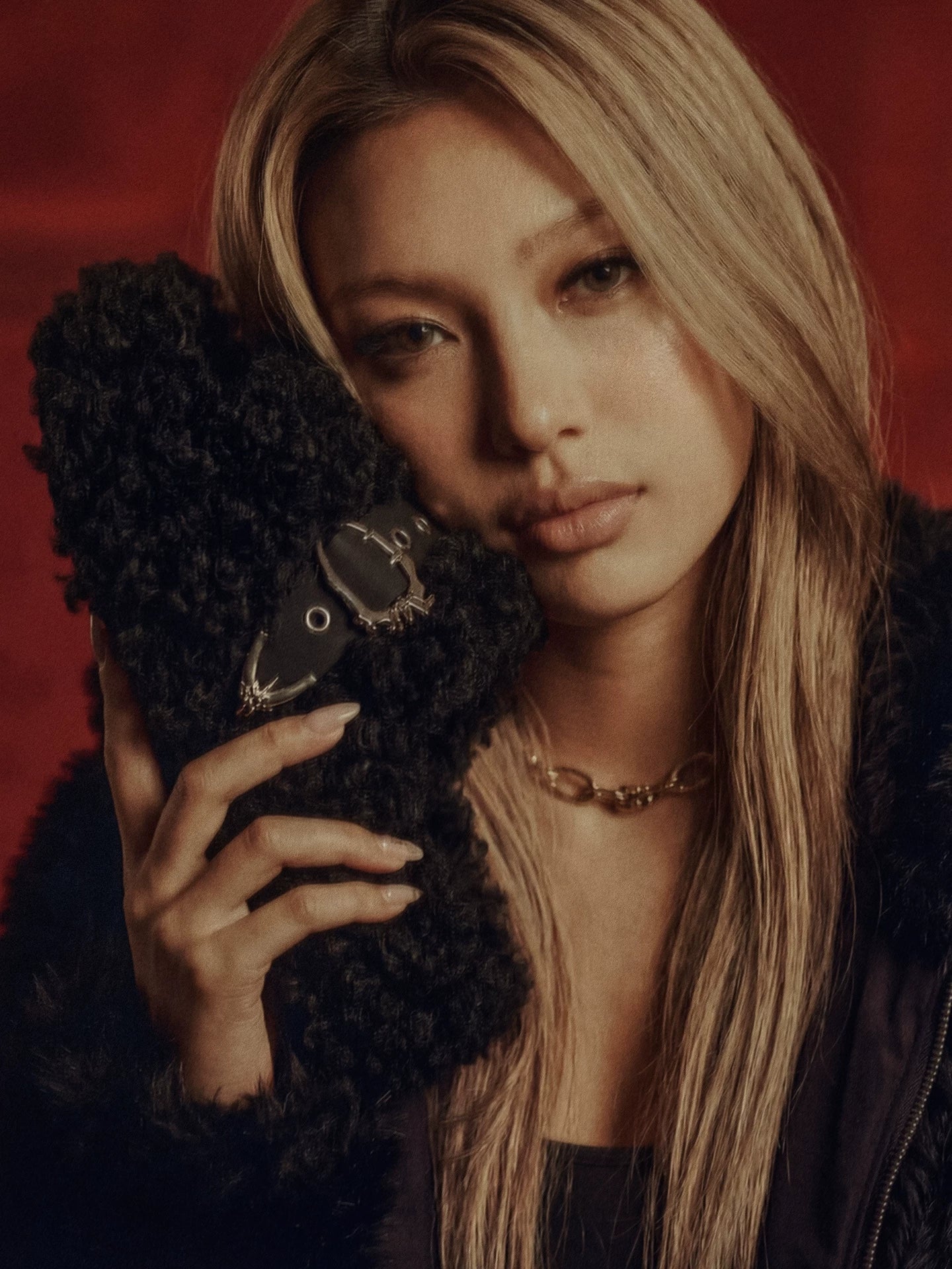 Teddy Fur Platform Mules