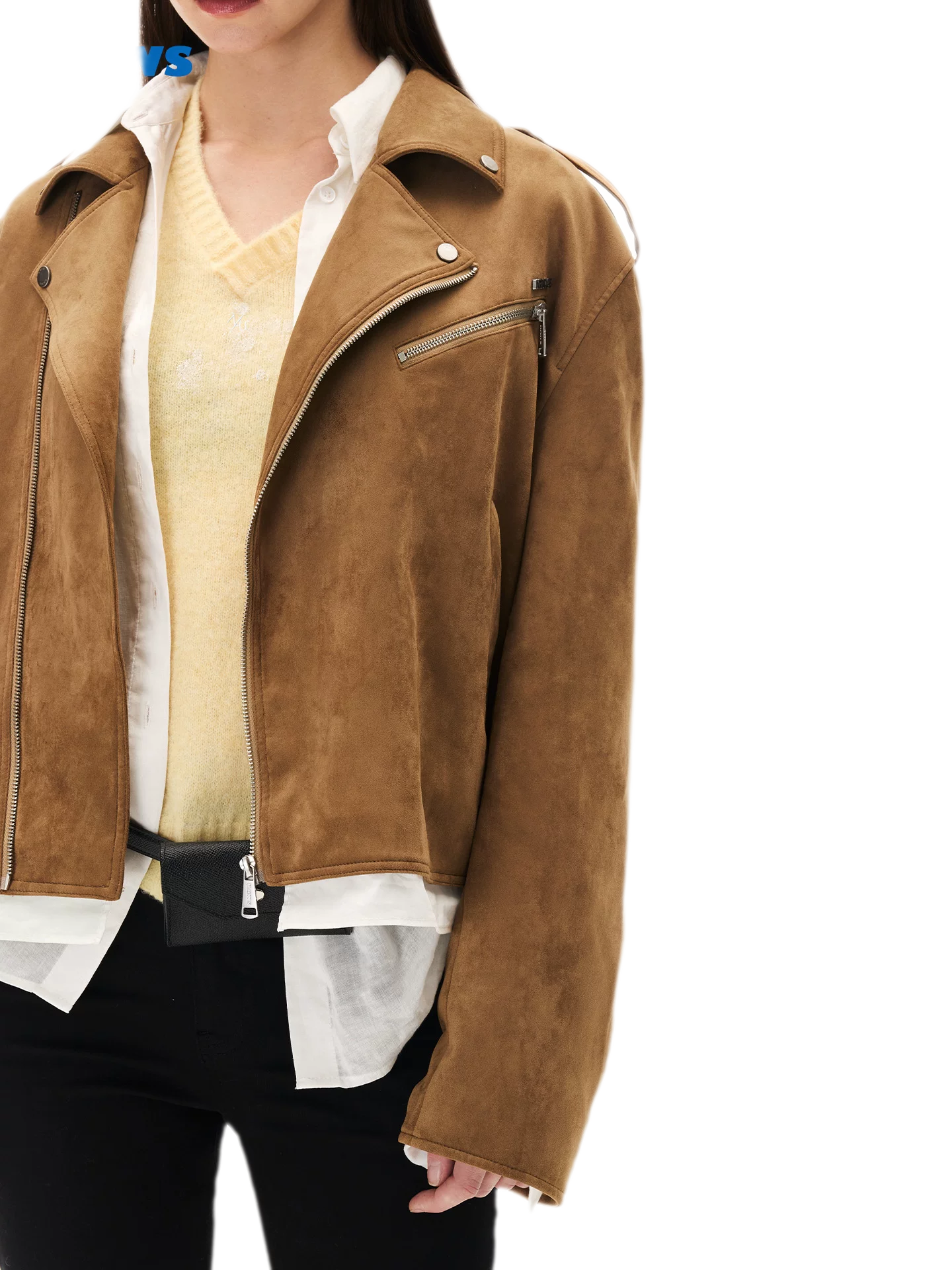 Suede Velvet Relaxed Jacket
