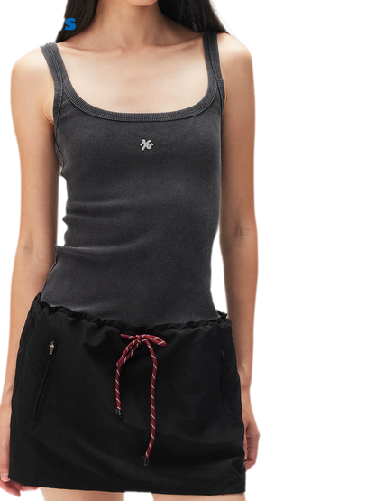 Washed Contrast Dress