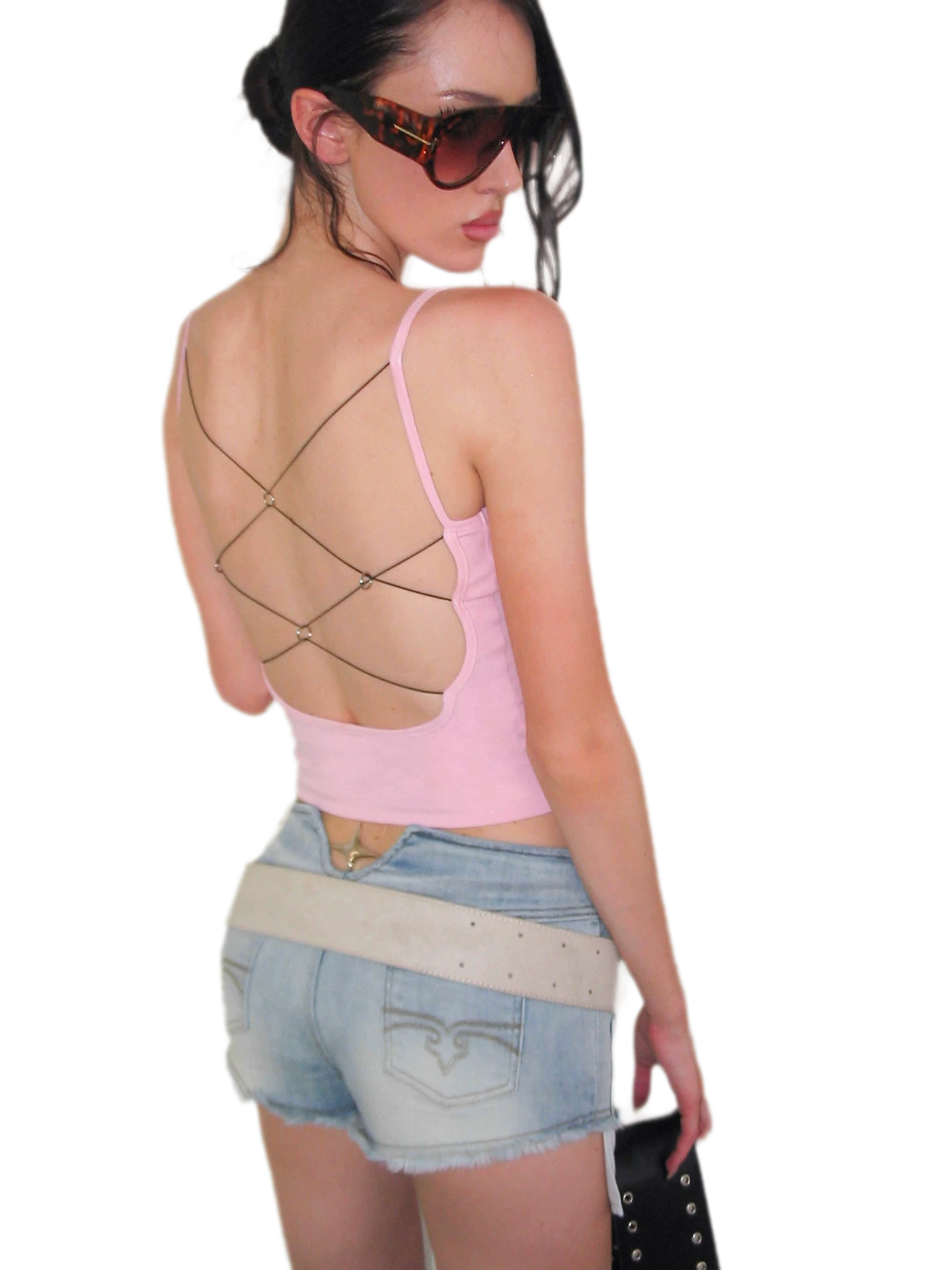 Cross Back Ribbed Cami
