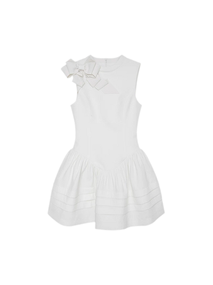Elegant Summer Dress with Side Bow Detail
