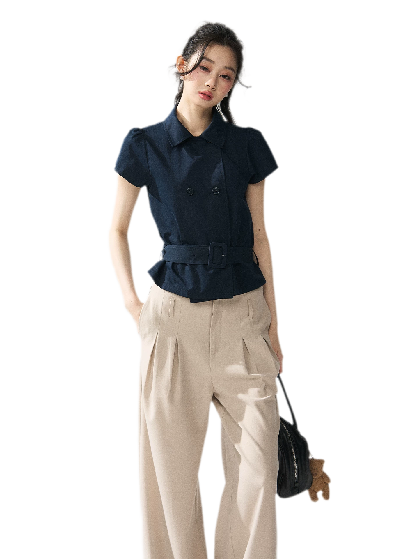 Blazer Inspired Waist T-shirt