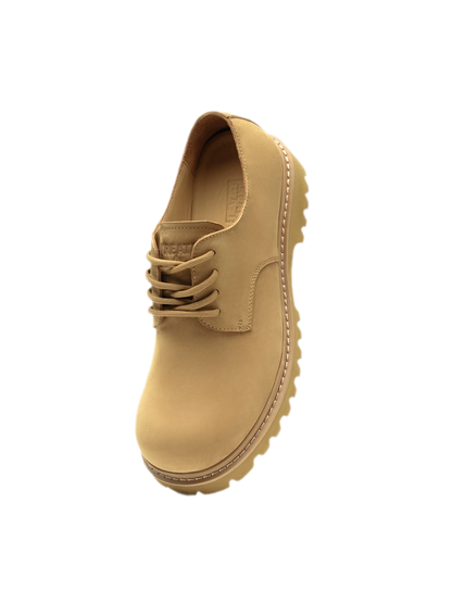 Suede Lug Sole Derby Shoes