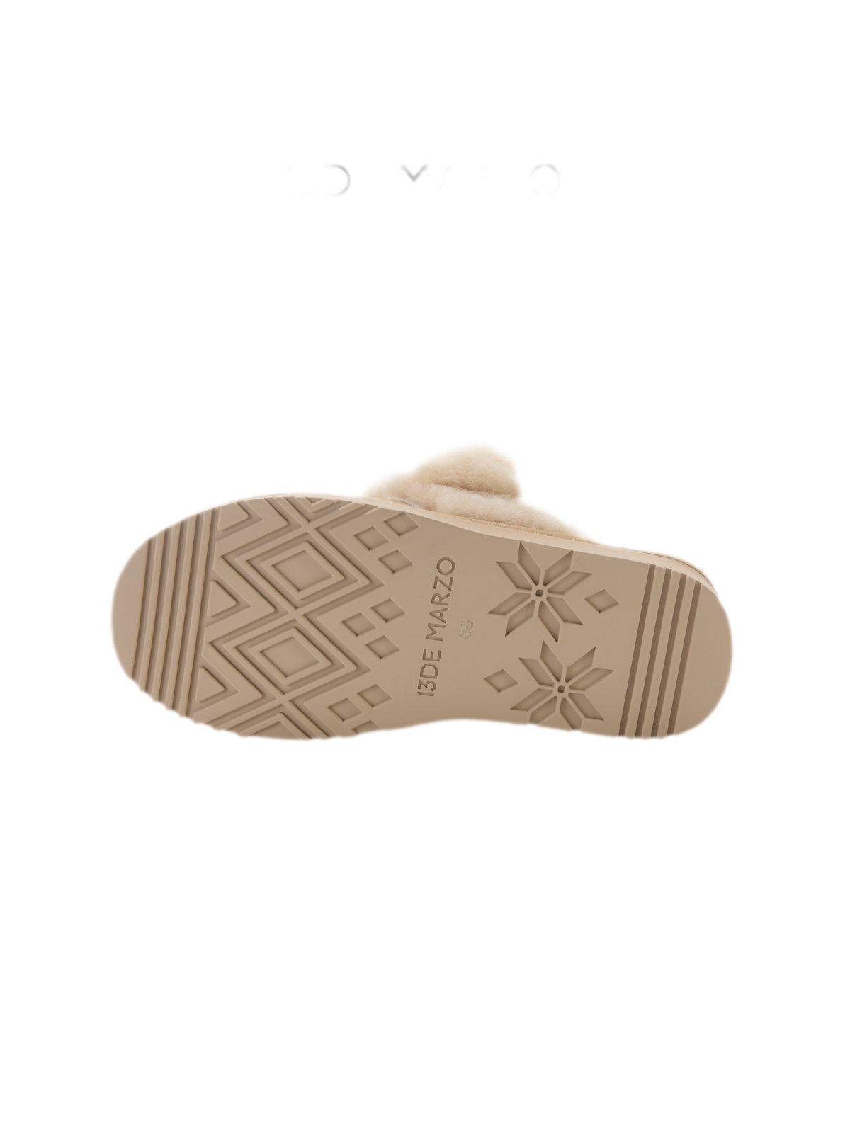 شبشب ثلجي فروي بدب لطيف ونعل مرتفع