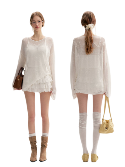 Tencel Jacquard Sun Cardigan