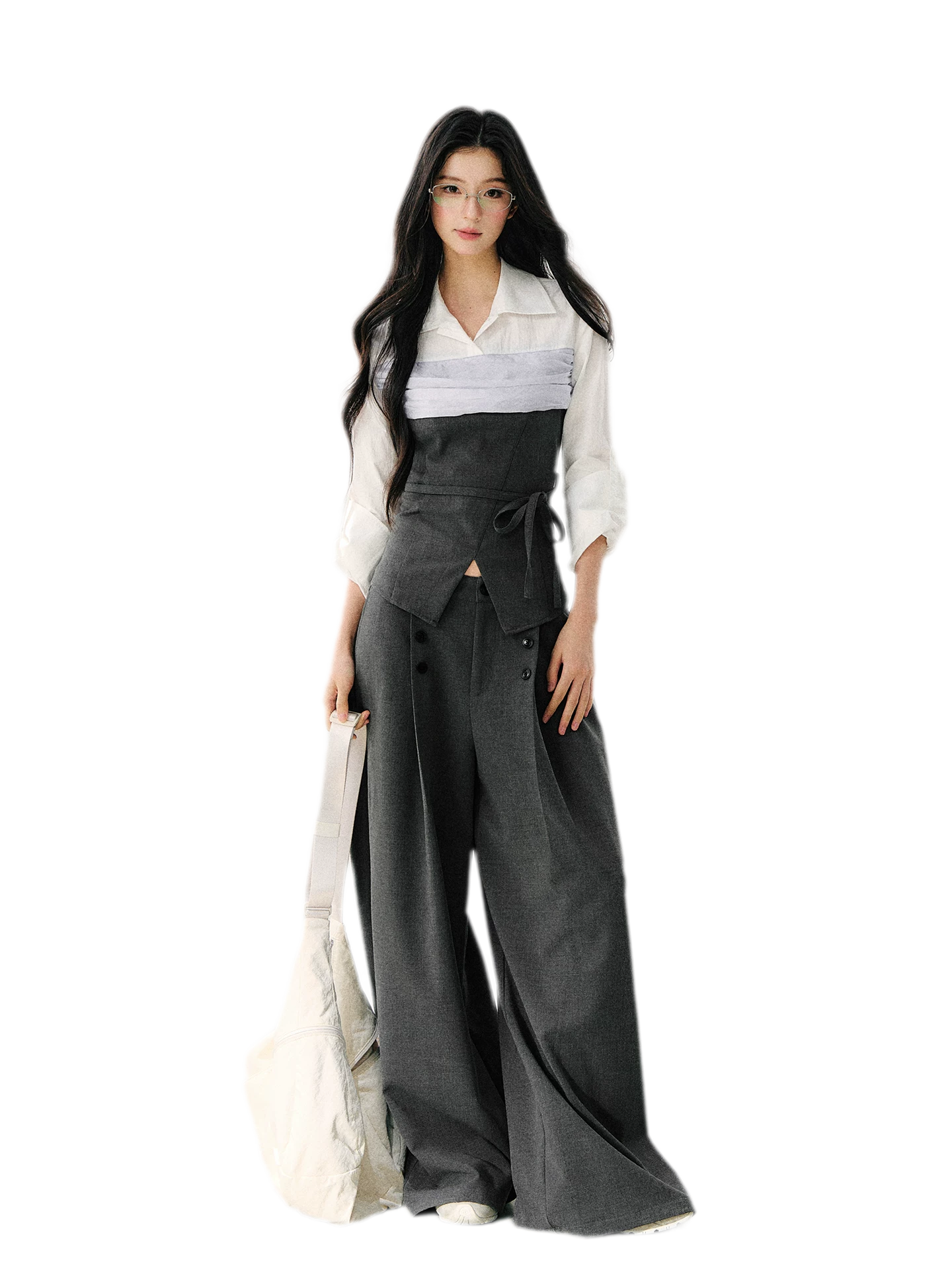 Layered Bustier Shirt