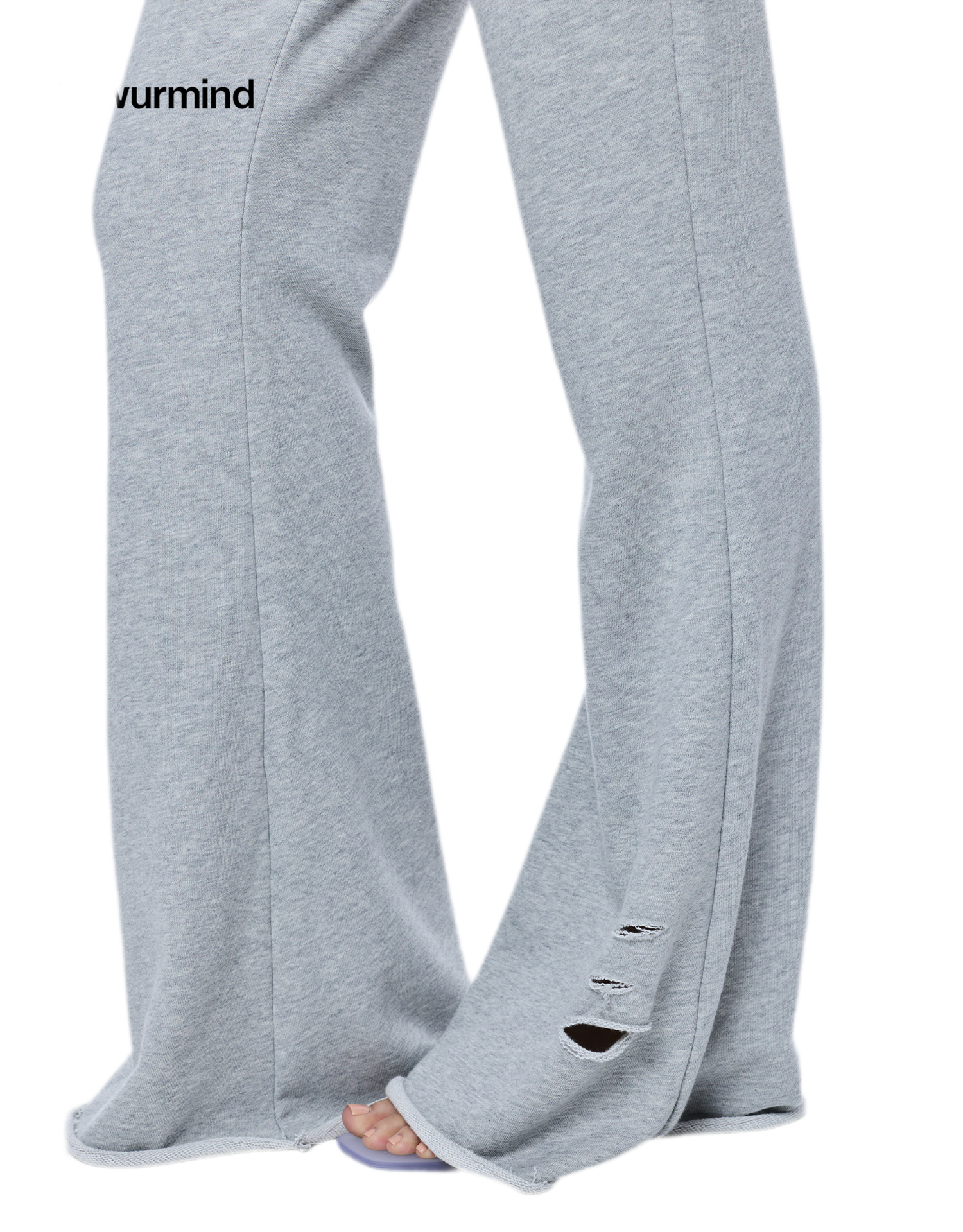 Distressed Flared Sweatpants