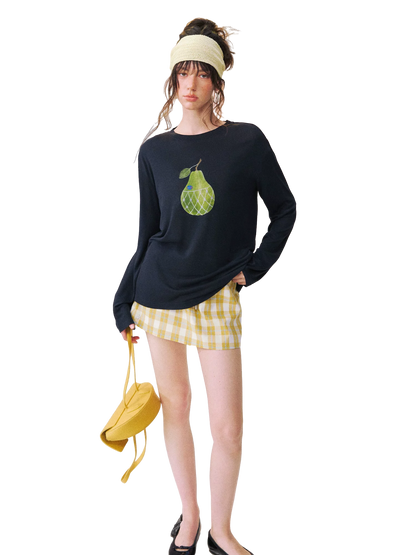 Large Pear Long Sleeve T-shirt