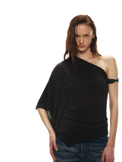 Modal Asymmetrical Single-Shoulder Top