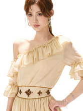 CYNR Beaded Off-Shoulder Dress – view 6