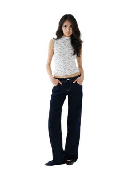 Stretch Lace Cropped Camisole