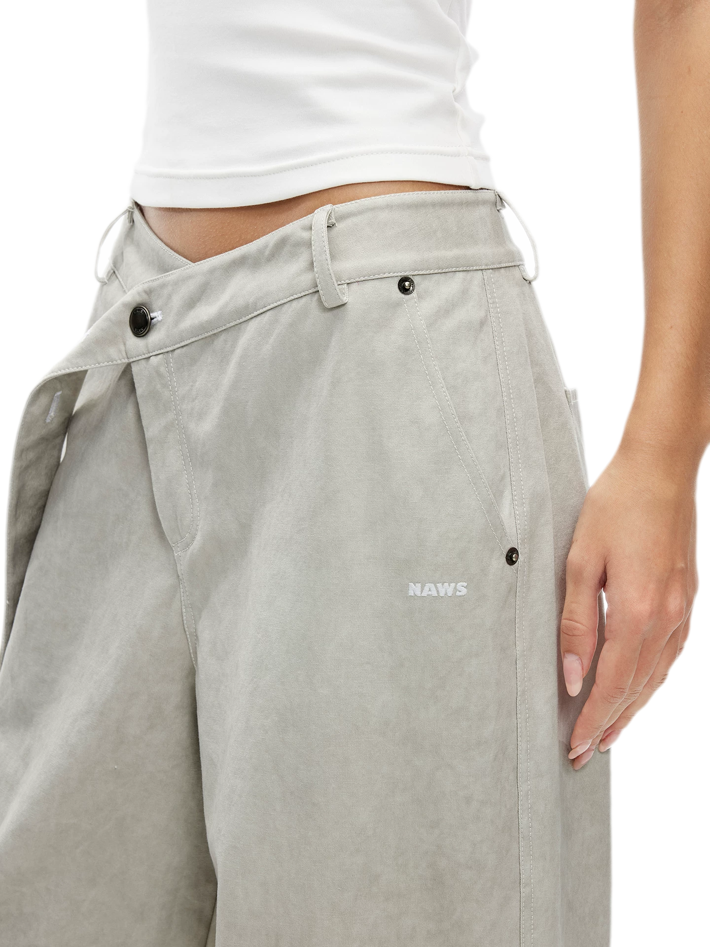 Wheat Ear Wide-Leg Casual Pants