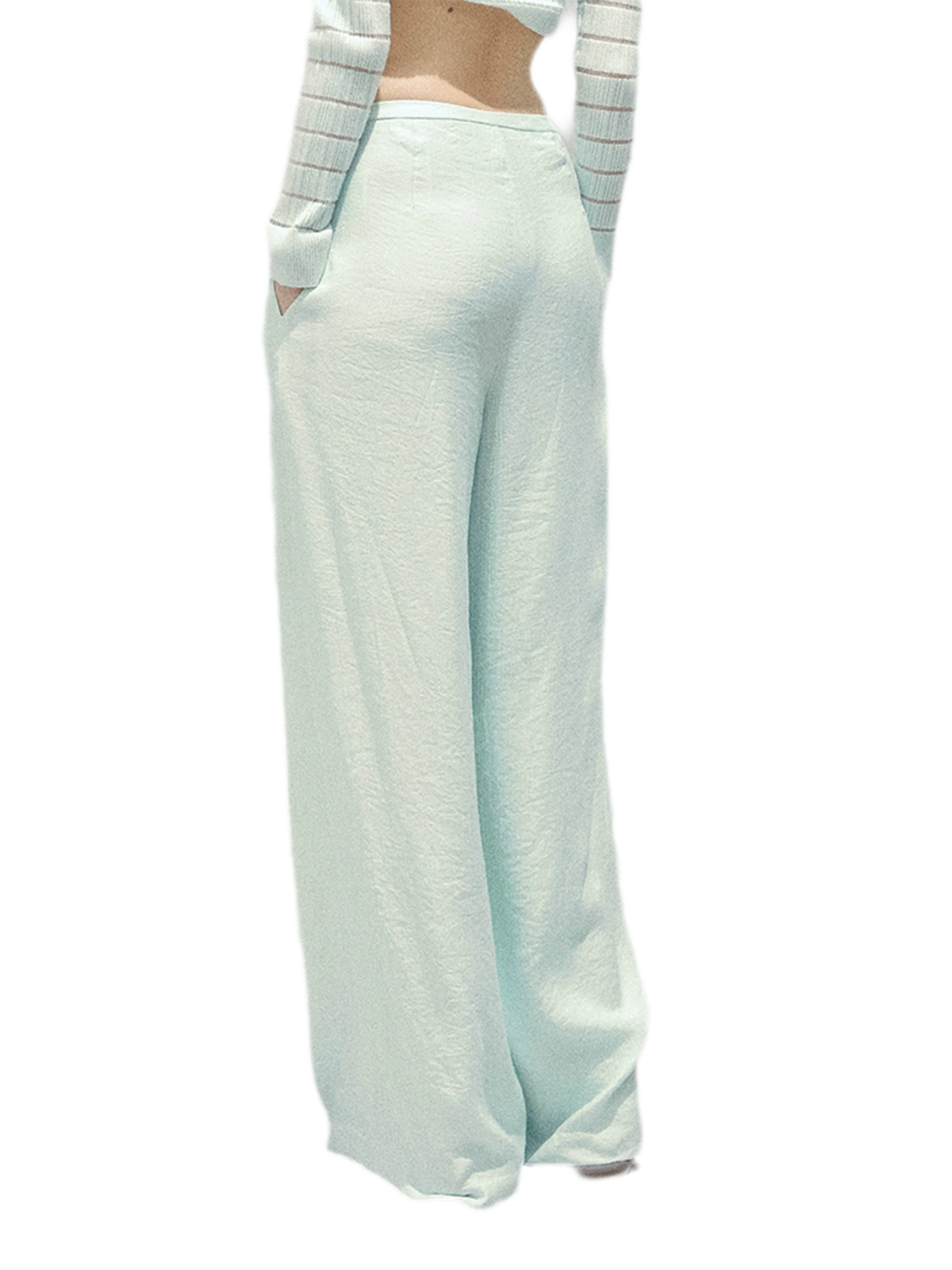 Wide-Leg Embroidered Pants
