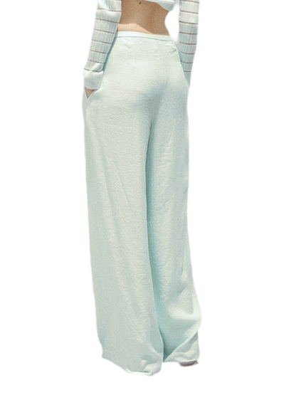 Wide-Leg Embroidered Pants