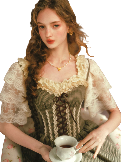 Crown Morning French Soft Lace Top