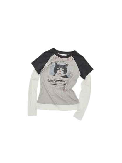 Graphic Color-Block Raglan T-Shirt