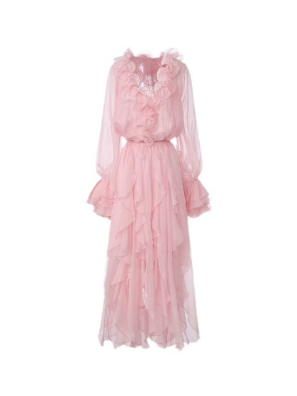 Lace Ruffle Dress