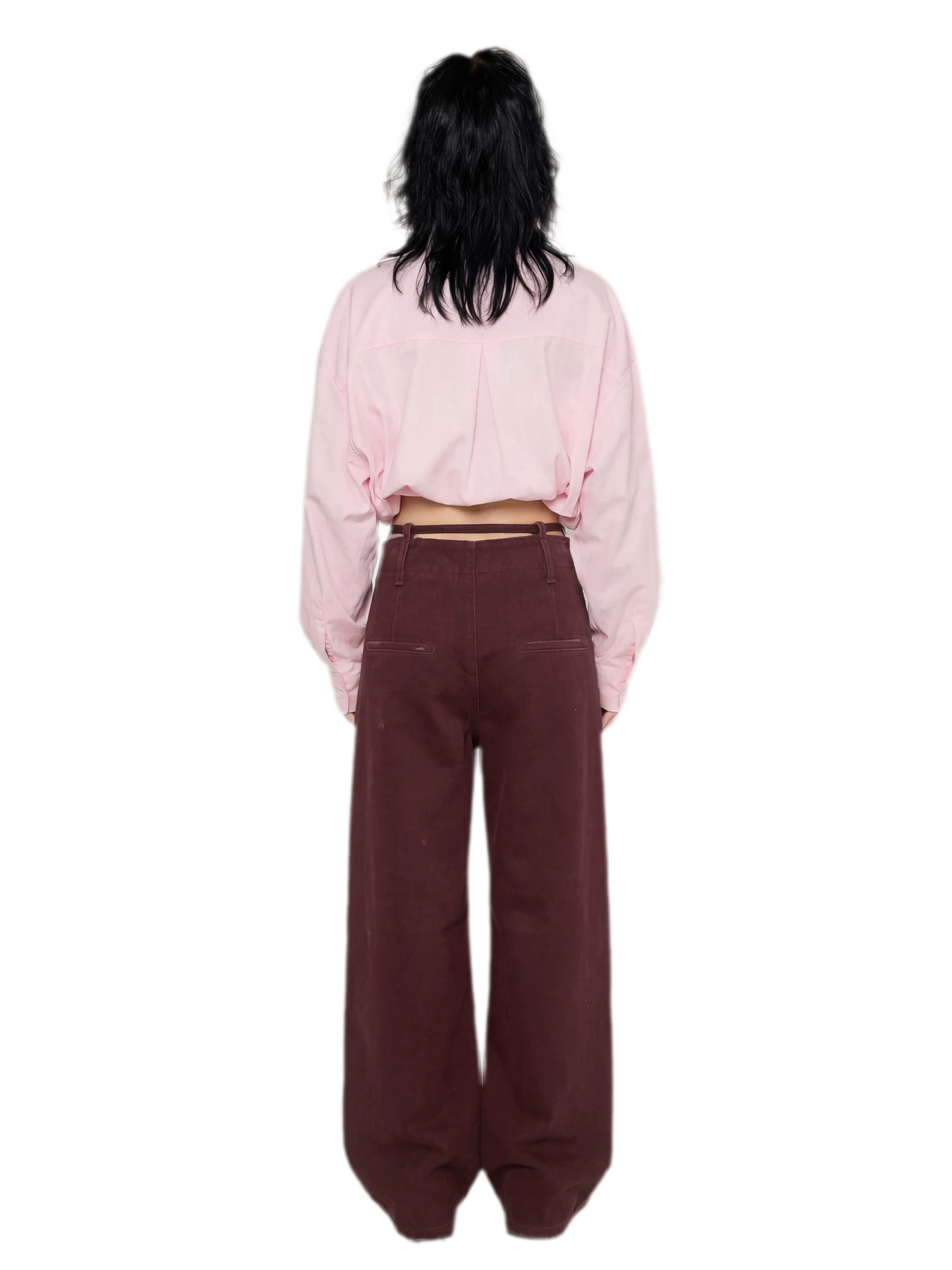 Textured Tie-Front Tencel Shirt