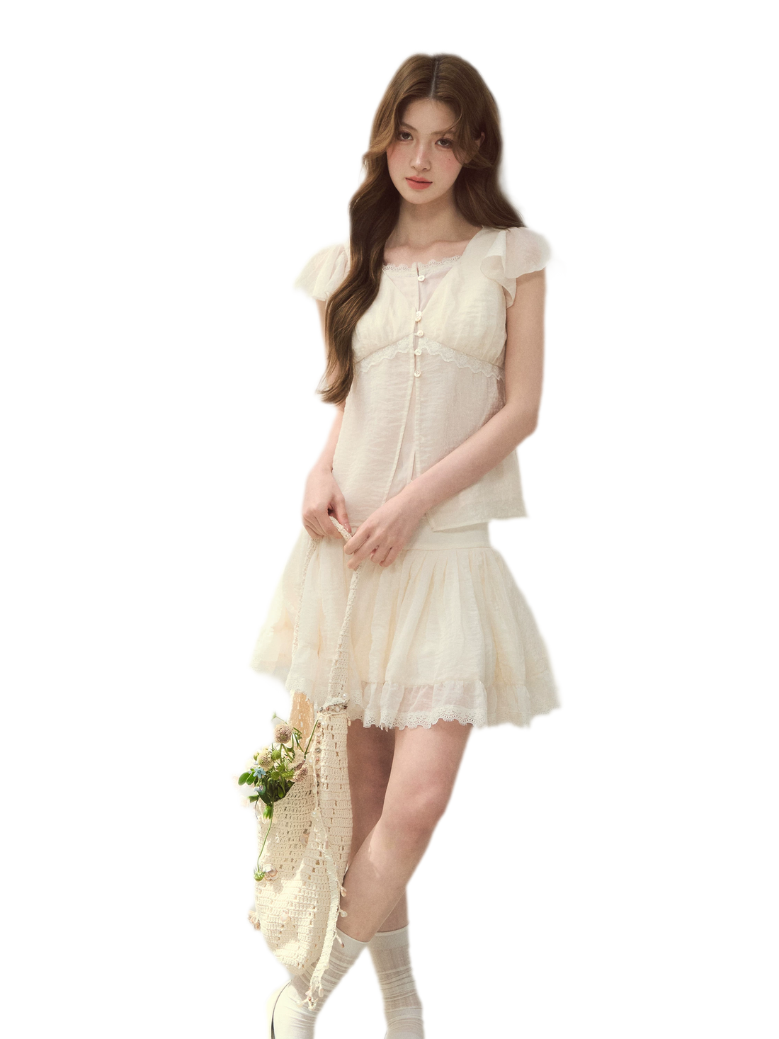 Shell Girl Blouse Skirt