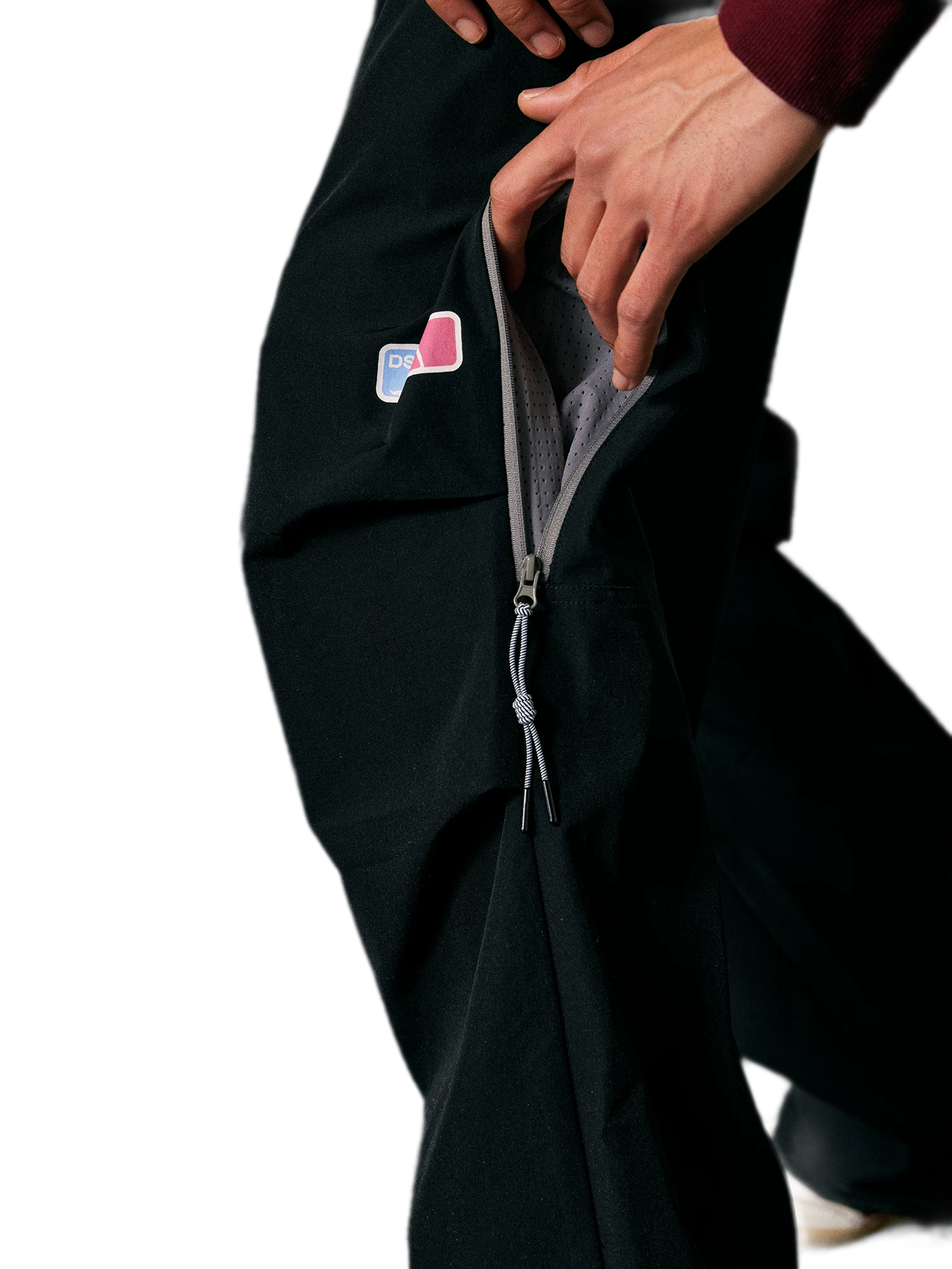 Stretch Contrast Parachute Pants