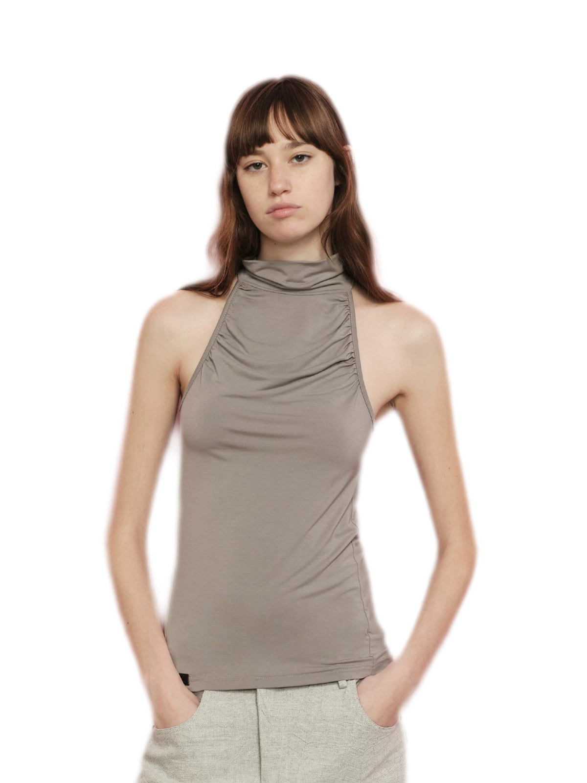 Modal Halter High Neck Tank