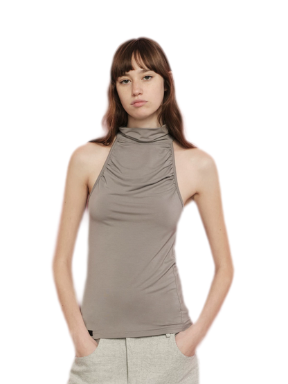Modal Halter High Neck Tank