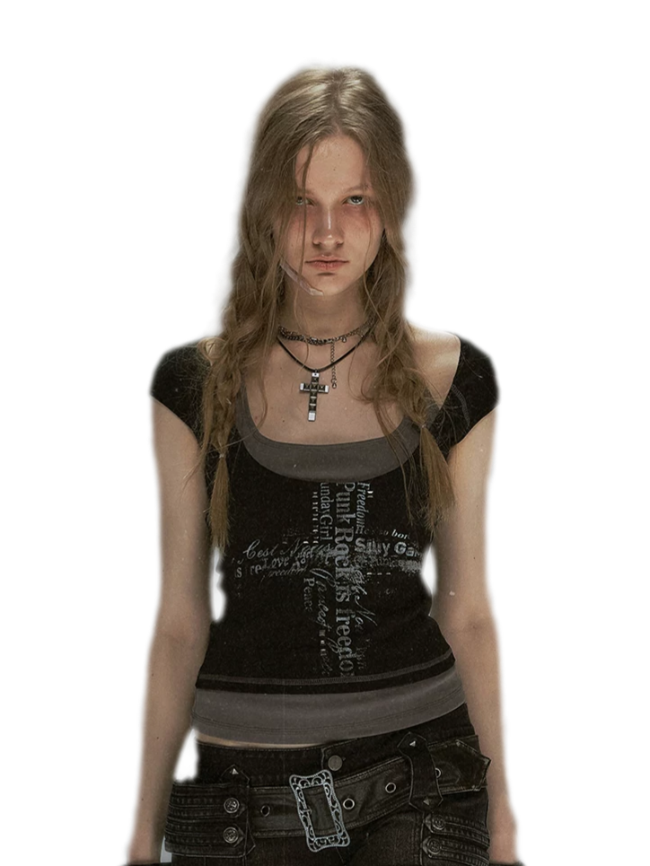 Punk Cross Graffiti Tee