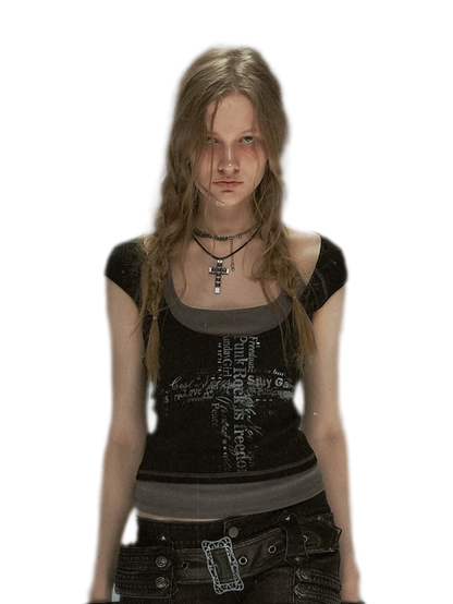 Punk Cross Graffiti Tee