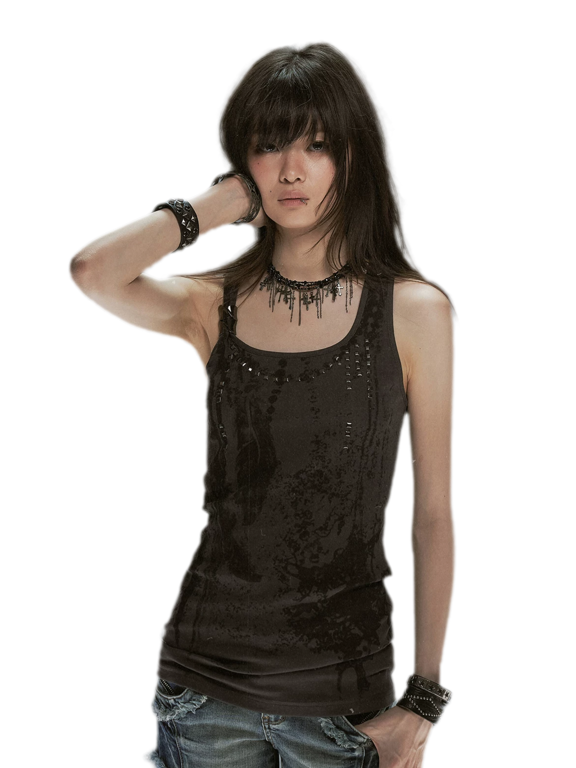 Tribal Feather Chain Cami
