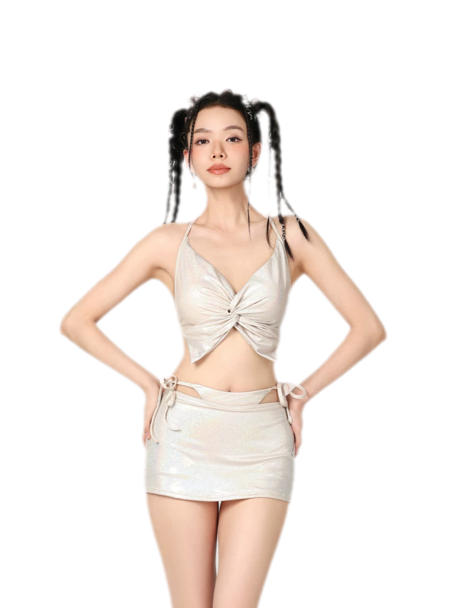 Strappy Cutout Bikini Set