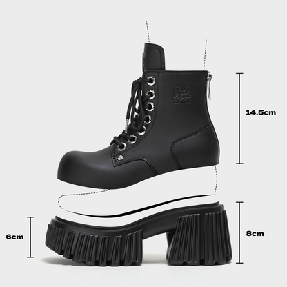 Gothic Platform Ankle Boots