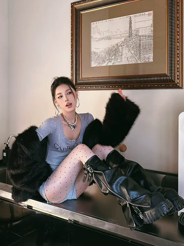 Waterproof Platform Ankle Boots