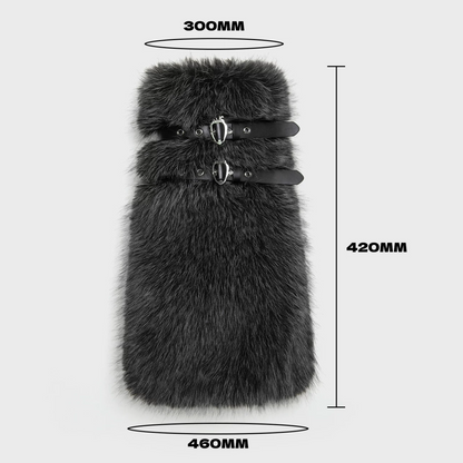 Furry Buckle Boot Covers