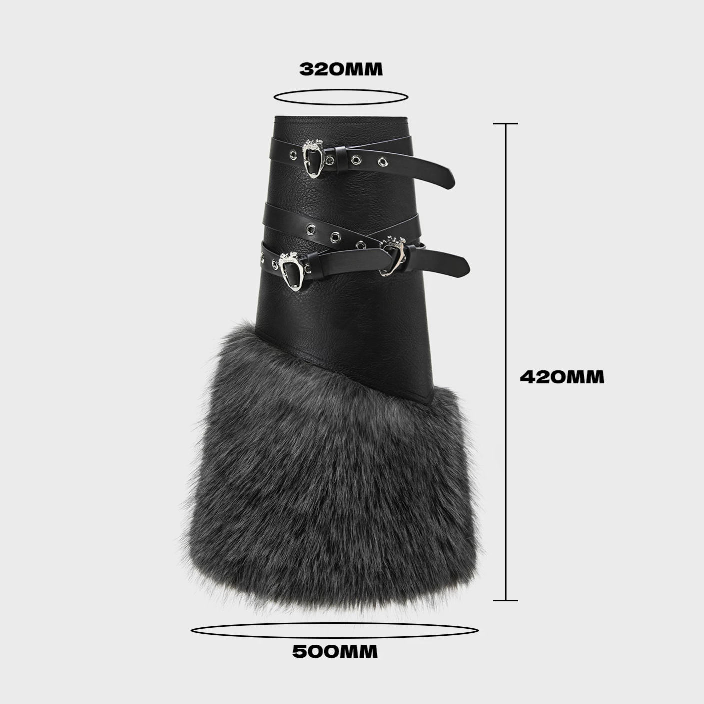 Fur Platform Combat Boots